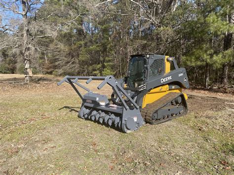 john deere skid steer with mulcher|skid steer mounted forestry mulcher.